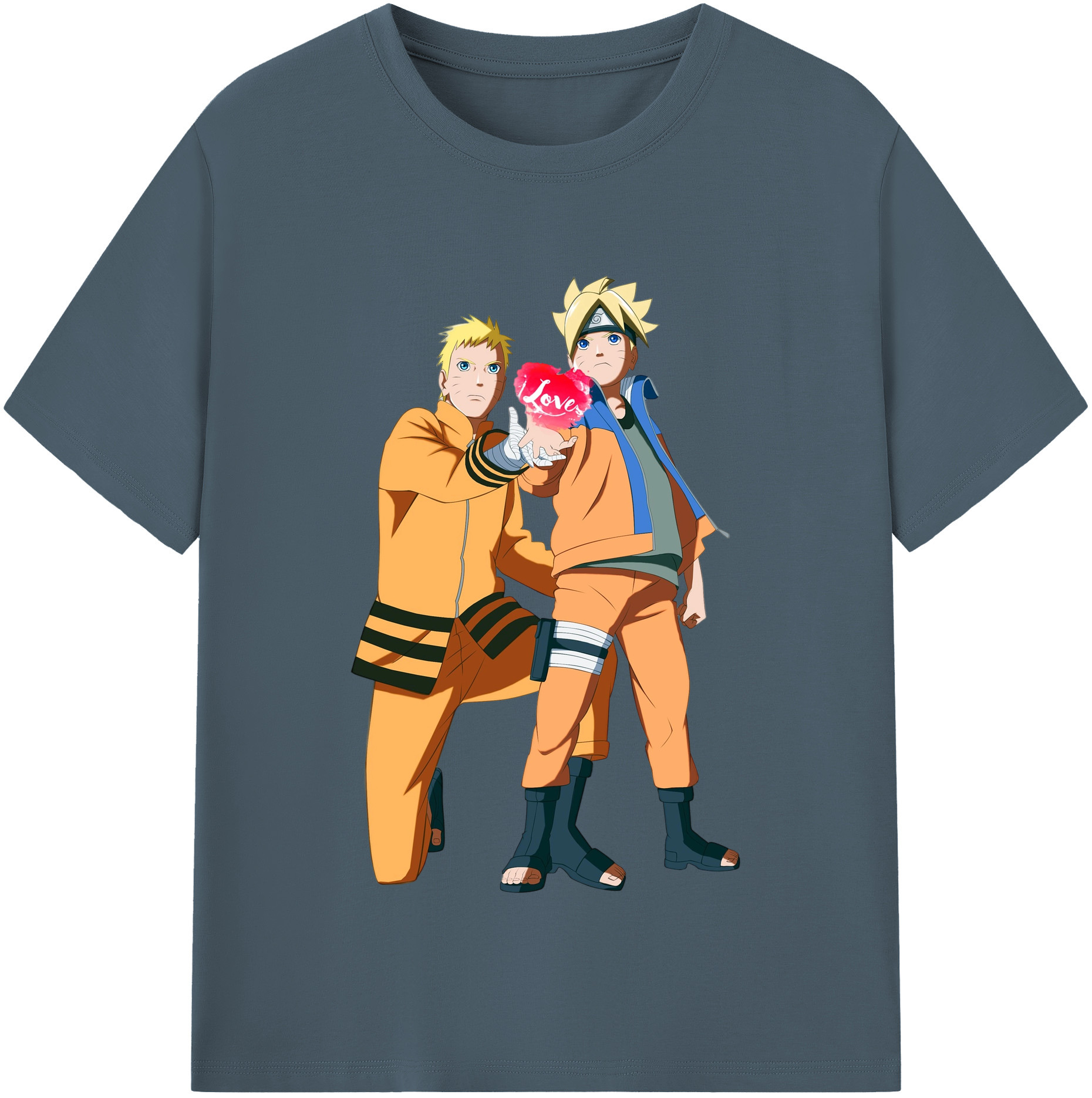 （画像用） NARUTO -ナルト- うずまき ボルト Uzumaki Boruto 綿100％半袖Tシャツ（フロントプリント）